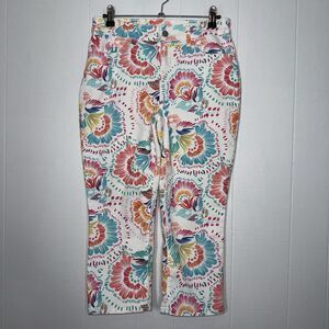 Chico’s Women’s Spectrum Advance Perfect Stretch Girlfriend Slim Leg Capri 00 XS